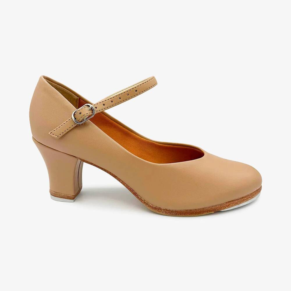 NEW SO DANCA women's tiffany 2” heel tap performance shoe in caramel